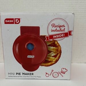 Dash Red Mini Pie Maker NIB